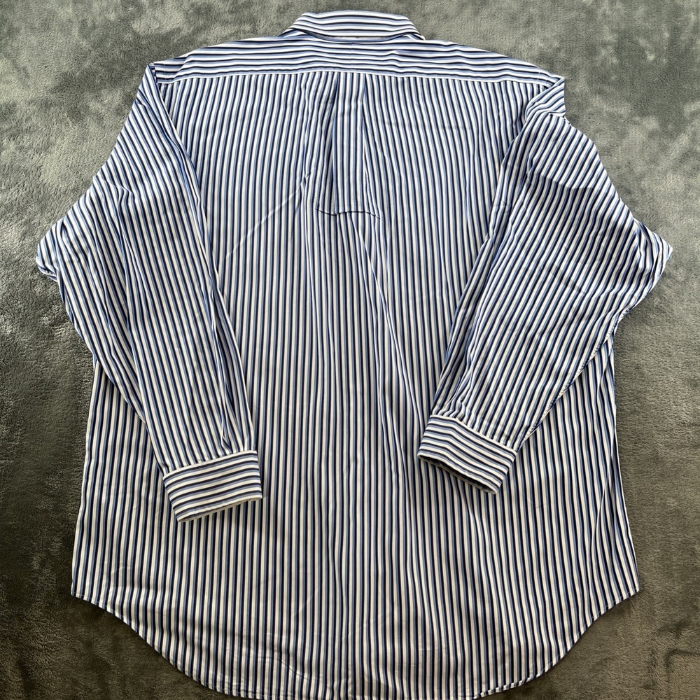 Ralph Lauren Long Sleeve Button Down Shirt Men Size 17.5 34/35 Multi Striped - Picture 6 of 6